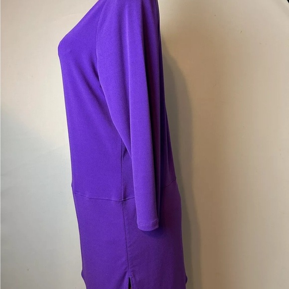 Lauren Ralph Lauren Popover Shirt Tunic Top Women’s Purple 3/4 Sleeve Size 1X - Picture 6 of 10